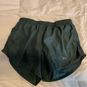 Green/ gray Nike shorts